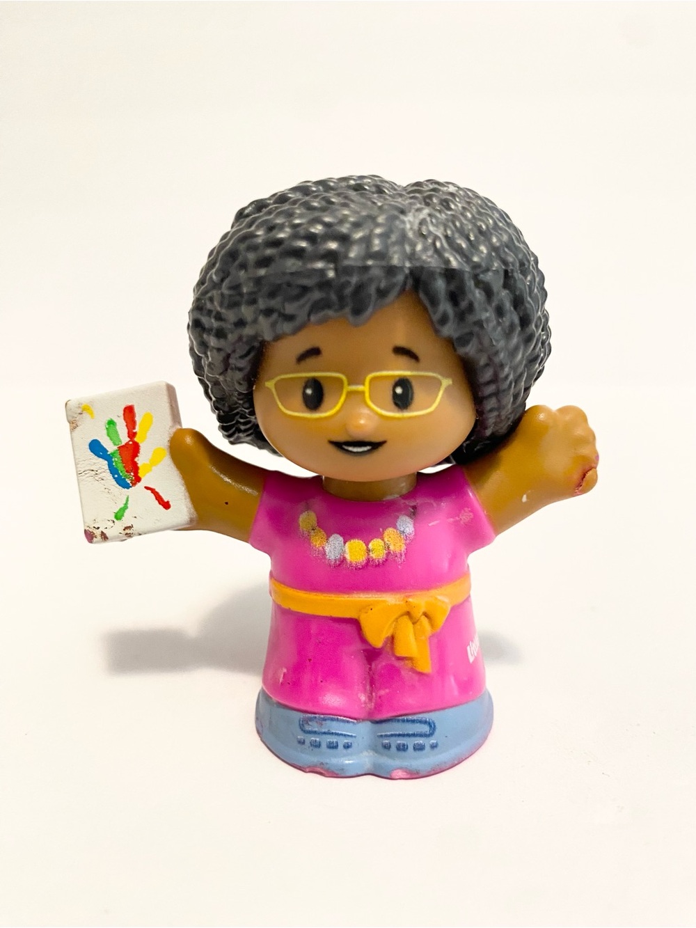 Little People Artist Girl Painting Glasses Dark Skin Fisher Price 4/$20 🛑